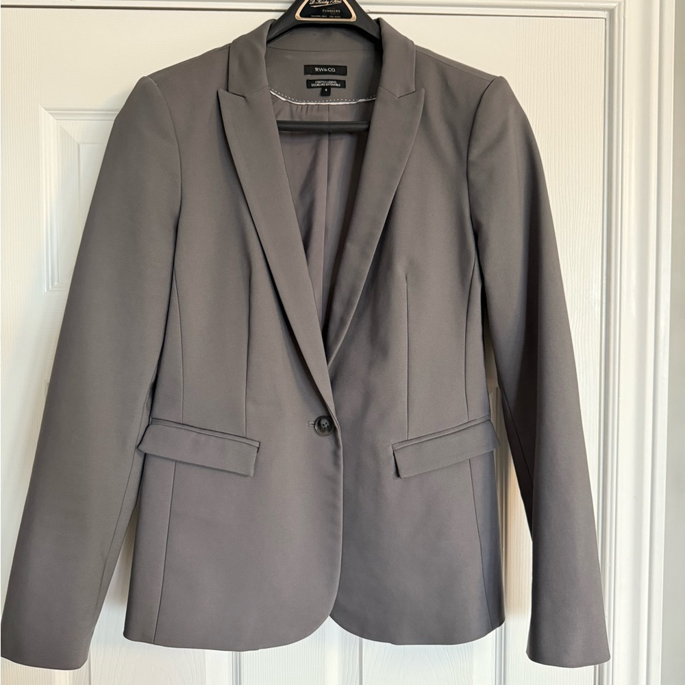 RW&CO Gray Tailored Blazer